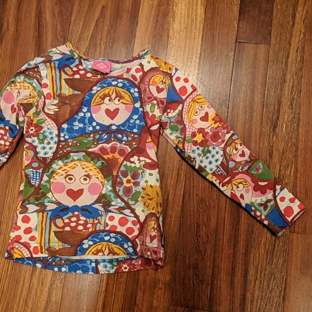 Oilily matryoshka shirt 104 3-4T